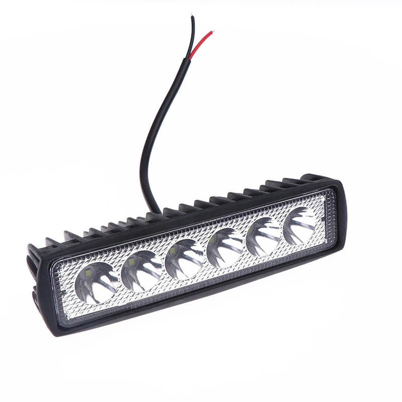 

New Sale Car LED Light Bar 12V 18W 6000K Work Light For Car Motorcycle Truck Trailer Offroad Headlights Driving Light