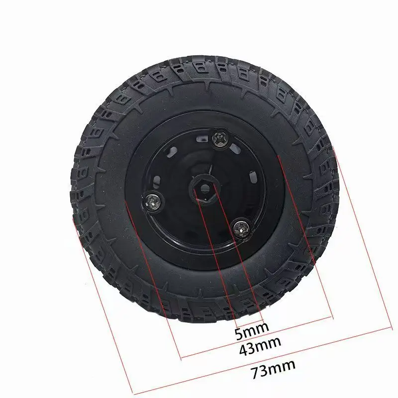 4PCS RC Off-Road Car Tires Kit 5mm Hex Rubbber Tyres for MN99S MN98 MN99 MN82 MN78 MN168 WPL C24-1 B36 C64 JJRC Q75 D866 RC Car