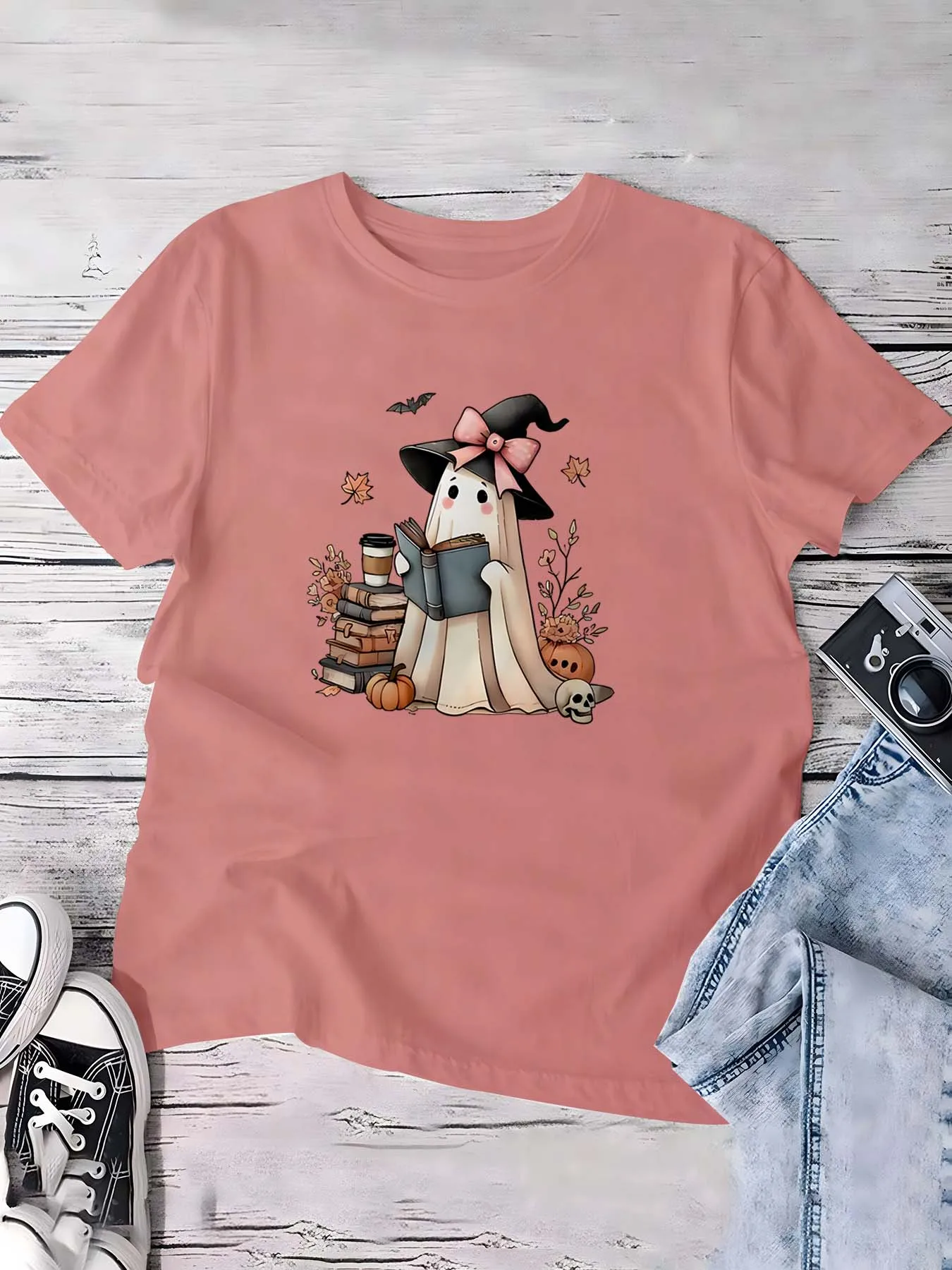 

Плюс размер Хэллоуин призрак литературная модная коллекция изысканная смешивка одежды жуткий шарм и элегантный стиль