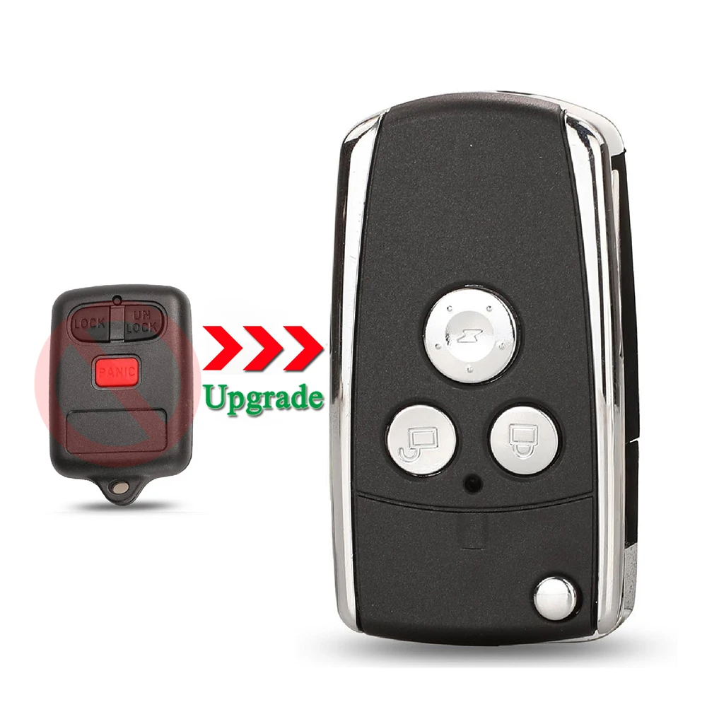 Jingyuqin 3 Buttons new product Remote Car Key Case For BYD F3 F3R Folding Flip  Modified Key Shell Safe and reliable No logo