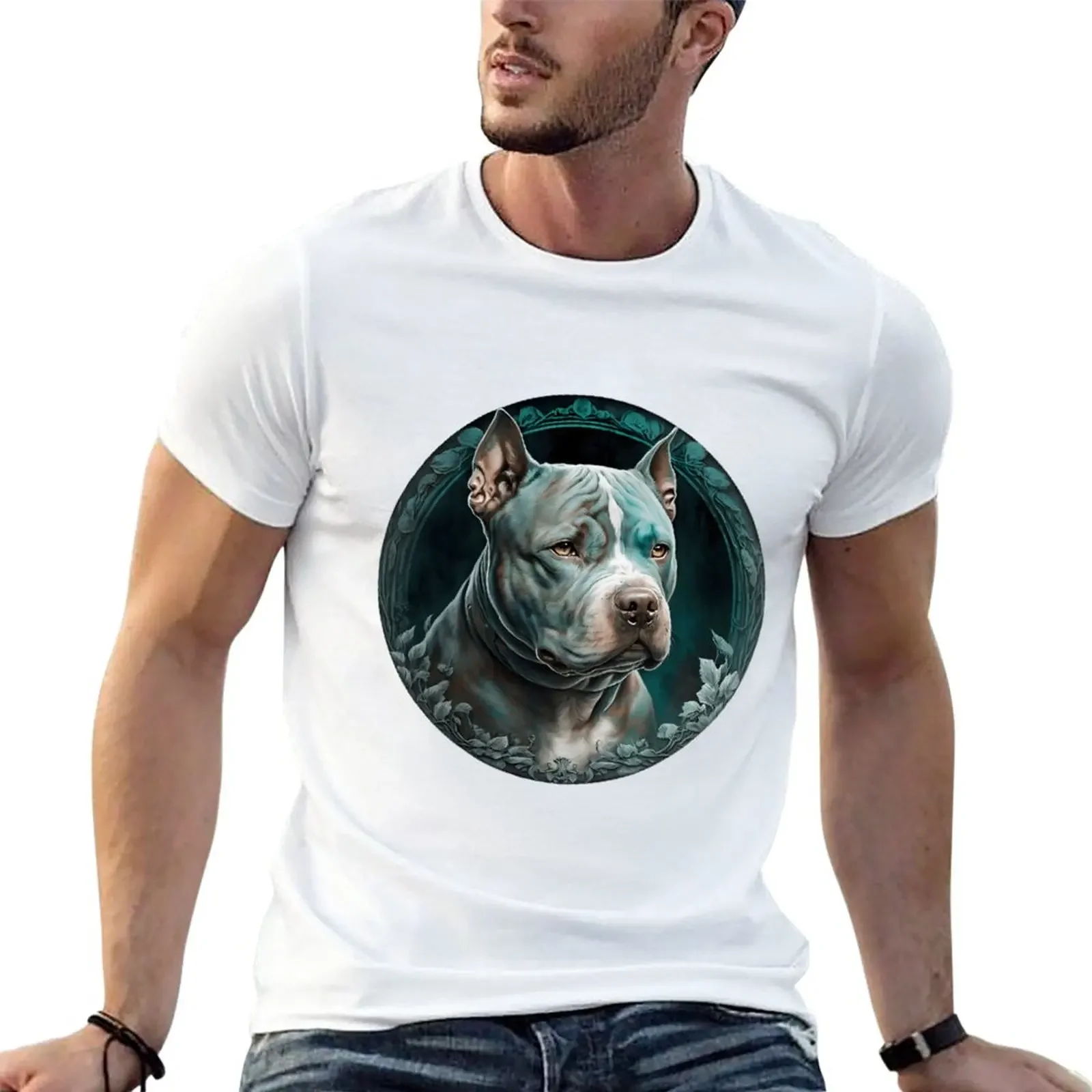 New A Powerful American Bully T-Shirt quick drying t-shirt shirts graphic tees Men's t-shirts