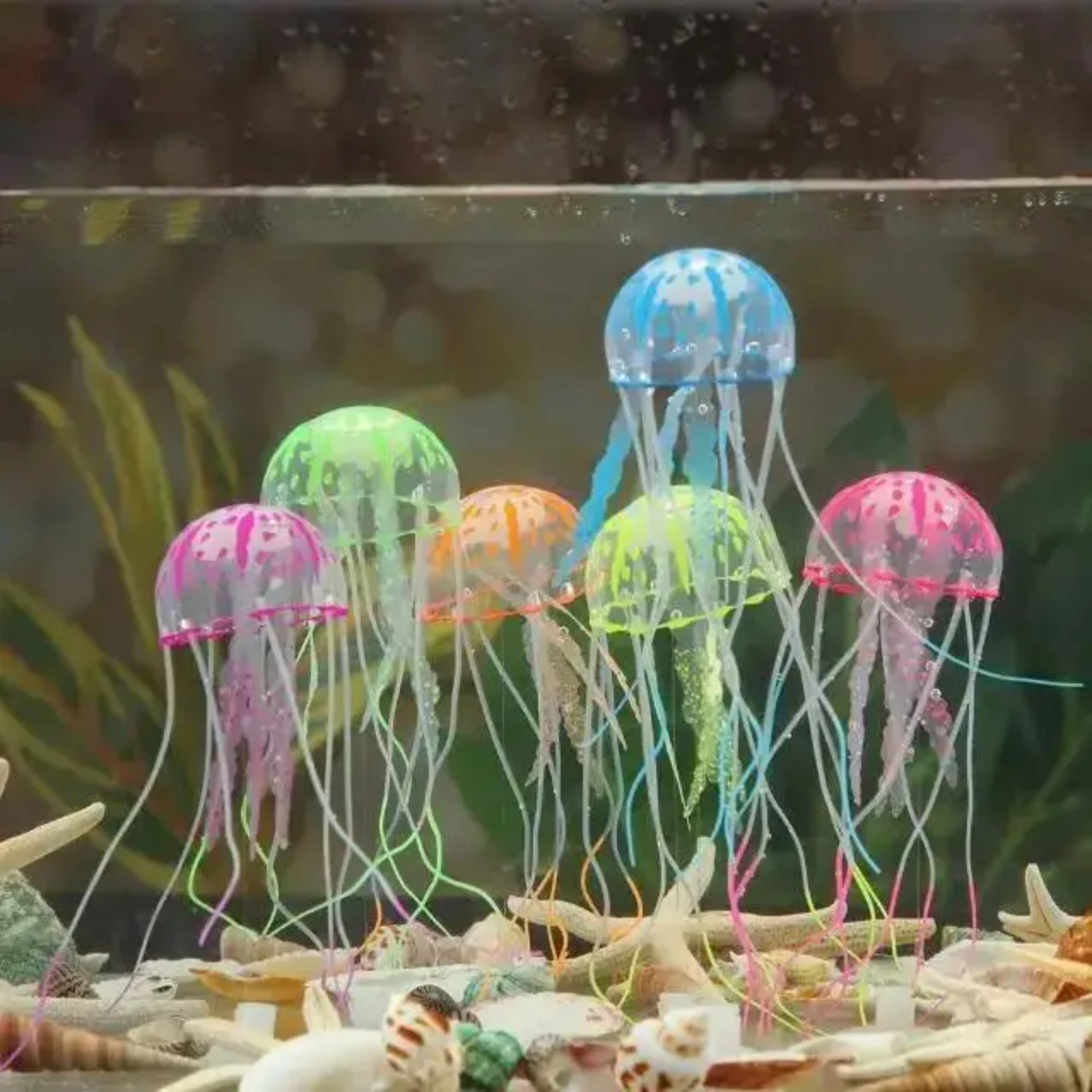 Mesmerizing Lifelike Artificial Jellyfish Aquarium Decoration. Upgrade Your Fish Tank Into a Stunning Underwater Paradise. Add a