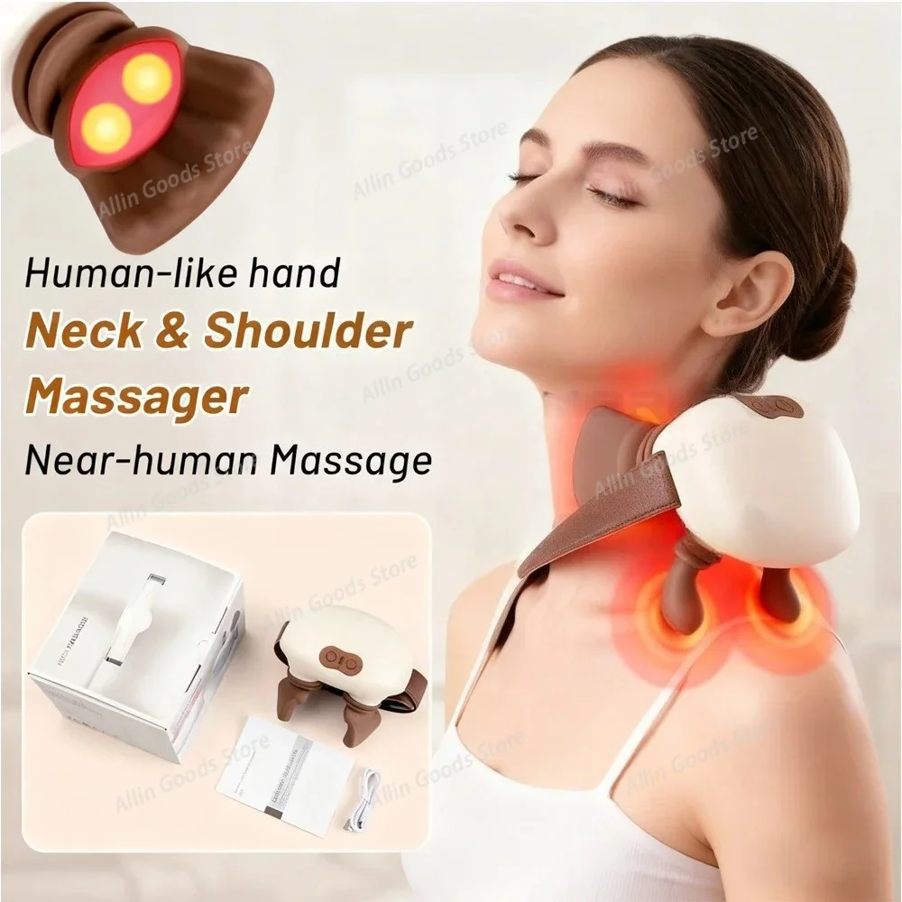 N7 Master Hand Shoulder Neck Massager Device Cervical Diagonal Muscle Back Neck Massager Kneading Masajeador Relax Pain