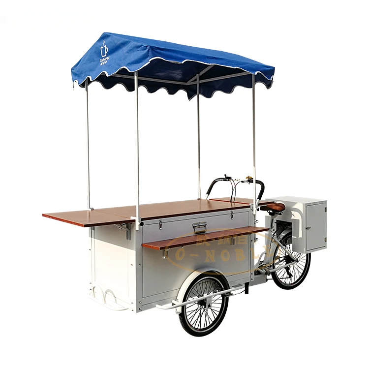 mobile coffee bike electric  3-wheel business bicycle