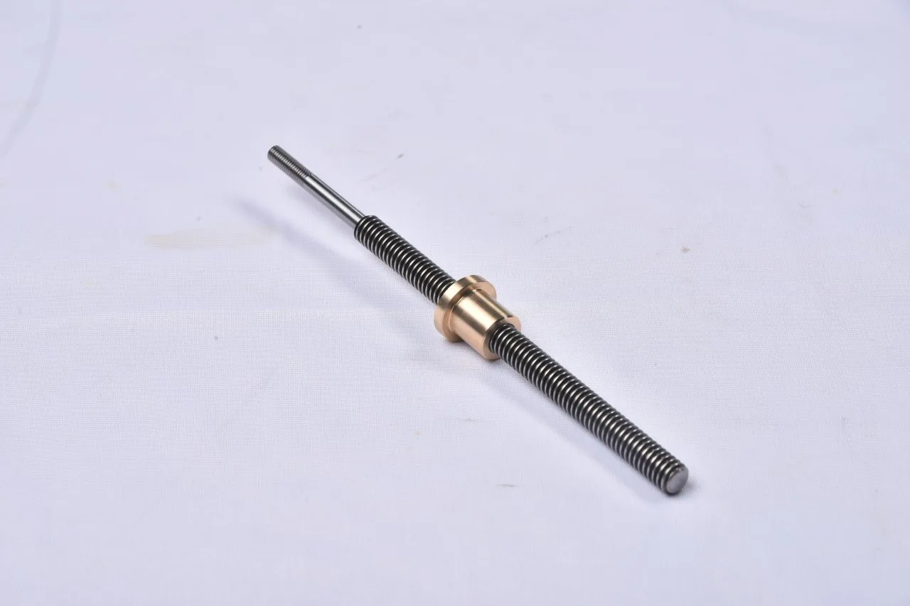 Stainless Steel Trapezoidal Screw & Nut | SS303 / SS304 / SS316 Precision Lead Screws