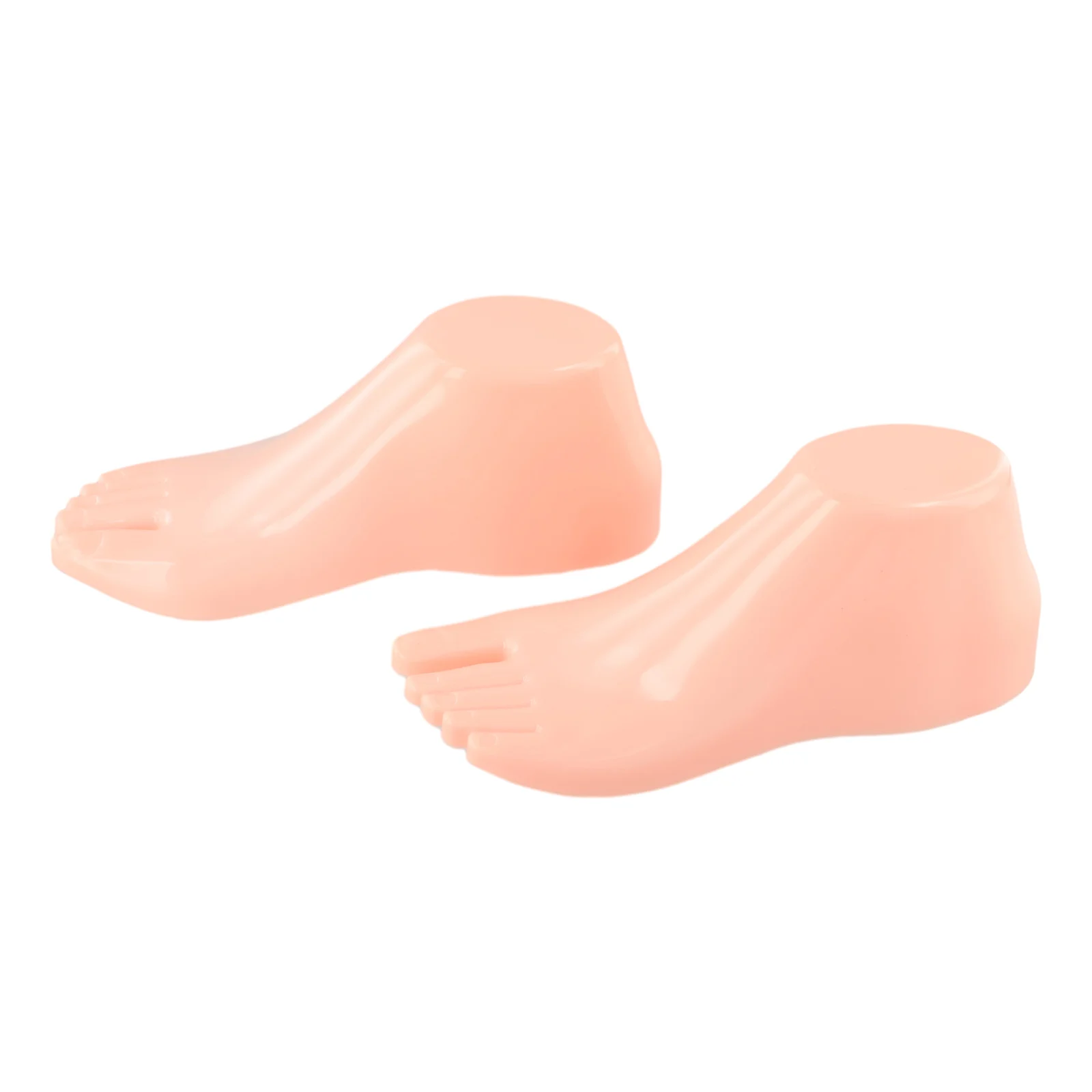 Hard Plastic Foot Model Pair 22cm Length for Shoe Display Sandals Flats Boots Visual Merchandising and Product Styling