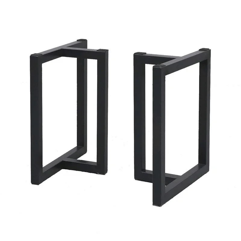 Wrought iron table legs T-bracket Large board feet Coffee table frame Rock slab Dining Corner legs Desk legs