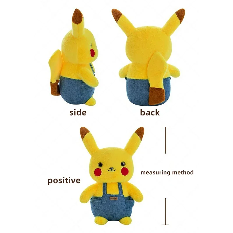 40/80ซม.Pikachu Pokemon Plushของเล่นอะนิเมะตุ๊กตาหมอนน่ารักการ์ตูนขนาดใหญ่Pikachued Pokémon Plushieตุ๊กตาของขวัญเด็กคริสต์มาส