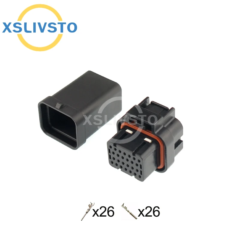 1 Set 26/34Pin ECU PCB Mount Header Plug Connectors Electrical PCB Computer ECU Connector 3-1437290-7 3-1437290-8 4-1437290-0