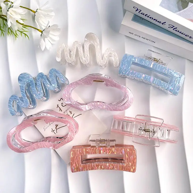 

Acetate Bow Hair Clips Elegant Hair Claw Butterfly Hair Accessories For Girls Nonslip Clips Hair Styling Accessories For Women