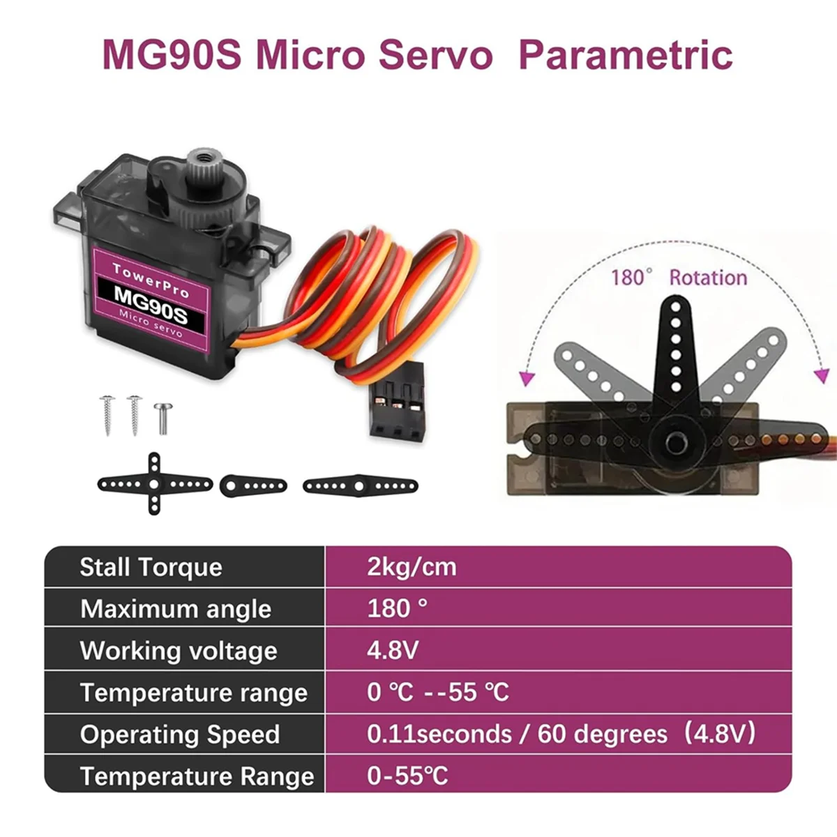 A17I 마이크로 타입 서보 모터 키트 6개 - RC 헬리콥터/자동차/보트용 서보 메탈 기어 마이크로 타입 서보