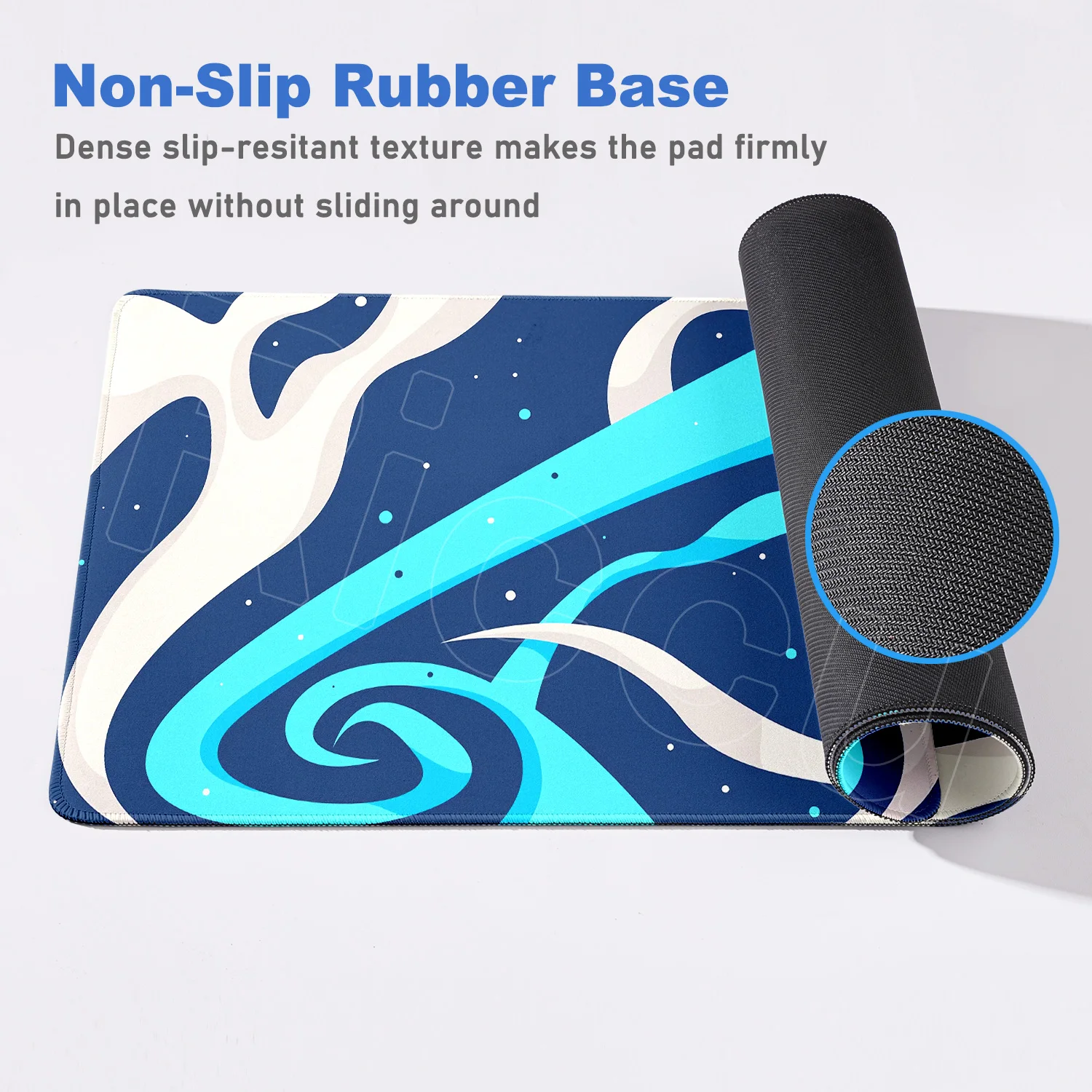 Alas Mouse Cair Strata Baru, Alas Keyboard Gaming Besar, Alas Mouse Topografi, Alas Meja Anti Selip untuk PC