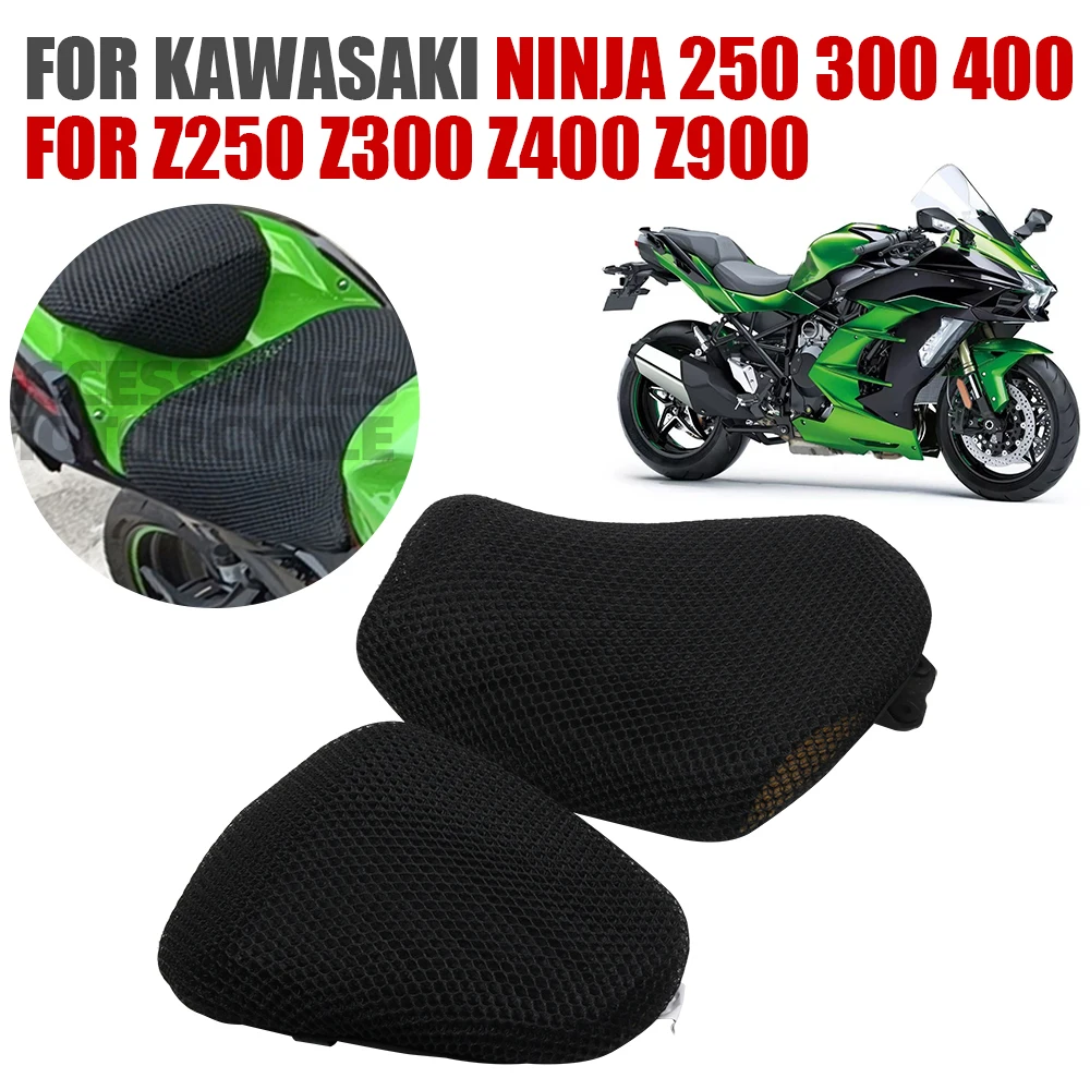 Seat polštářek obal pro kawasaki nindža 400 300 250 Z900 Z250 Z300 Z400 Z-900 motocykl příslušenství pletivo prodyšné mřížka pouzdro blok