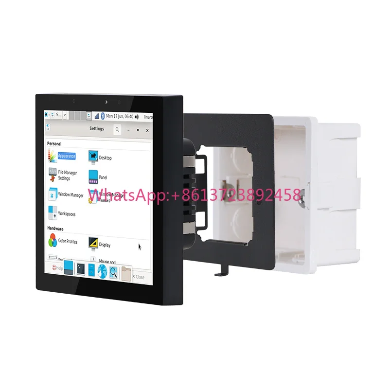 Tuya Smart Life Home Zigbee Option 4 Inch in Wall Linux Debian 11 Light Touch Electric Switches Smart Switch with RJ45