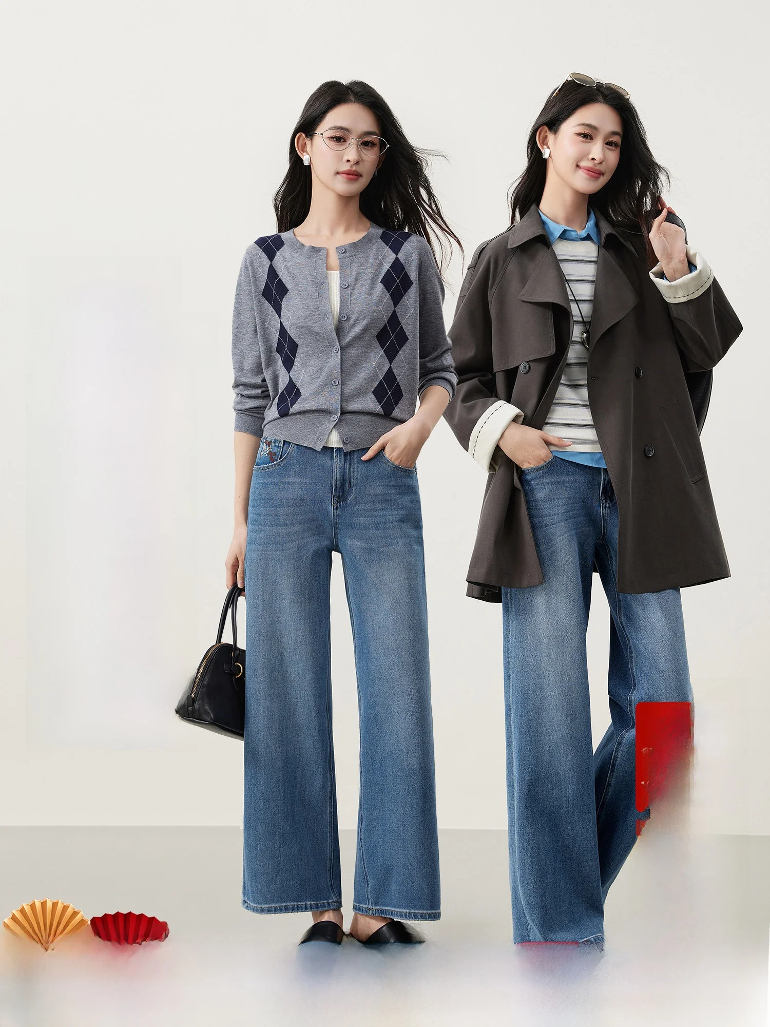 

High Waist Straight Leg Jeans Women's Waed Cotton Four-Sided Elastici Casual Sle Spring 2026 MIJOR Quali