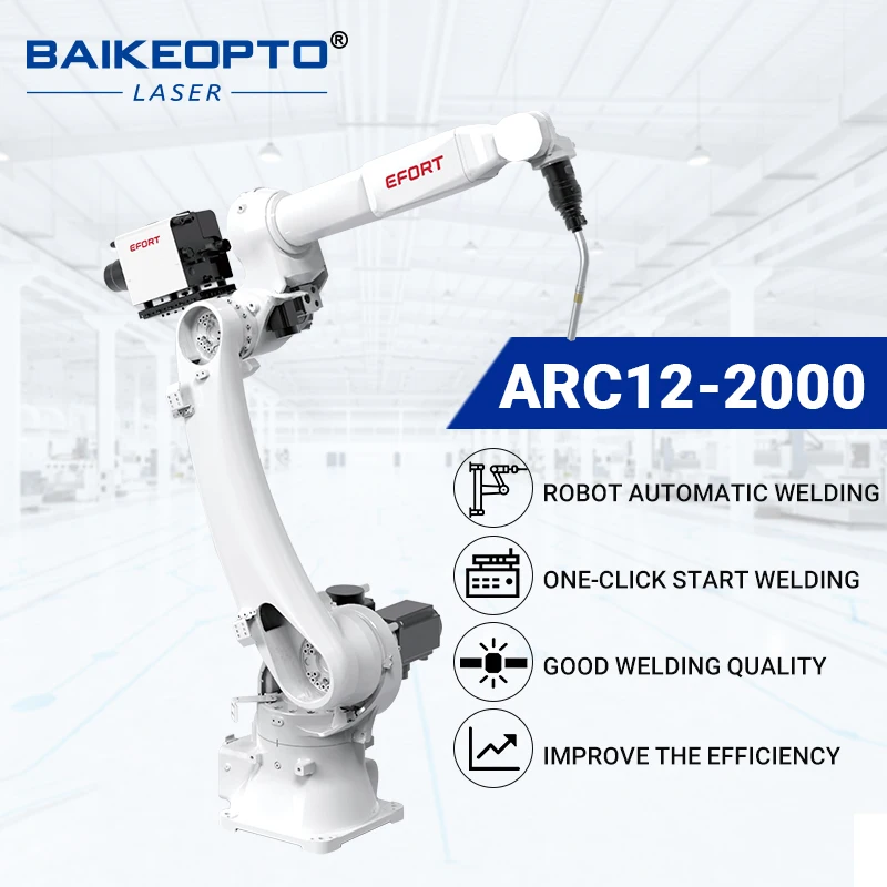 

3D Fiber Laser Welding Machine Robot 1500W 6 Axis Efort ARC1220-2000 Industrial Welding Arm for Precision Welding