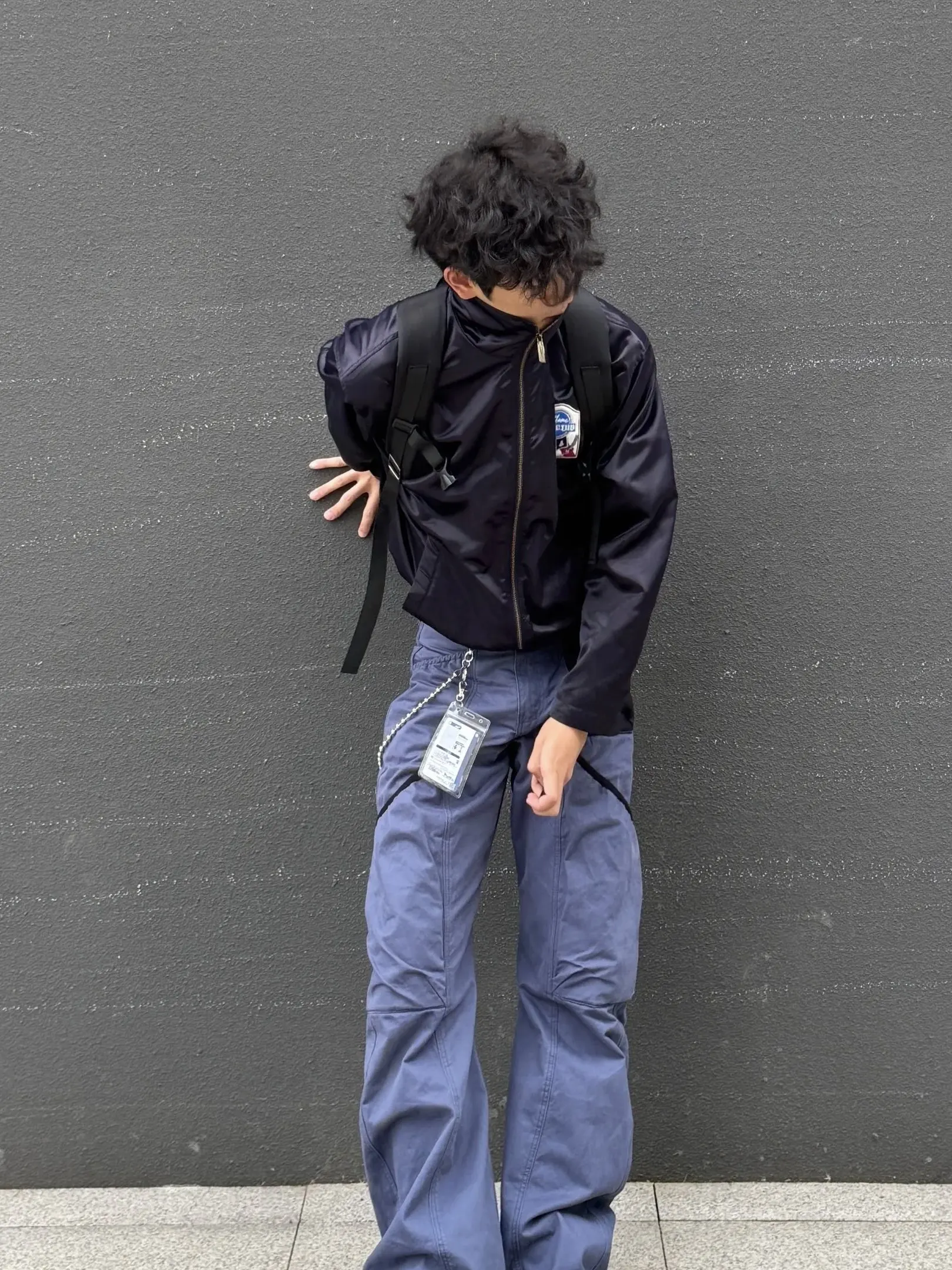 

Vintage American Street Design Work Trousers Multi-Pocket Wide Leg Cross Knife Gardener Long Pants Men's Denim Spring Season