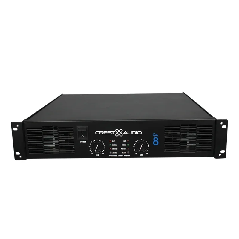 CA8 Professional Power Amplifier Pure Power Amp 2 Channels (2U) KTV/Stage/Home Entertainment KTV 8Ohm 700W*2/4Ohm 1400W*2