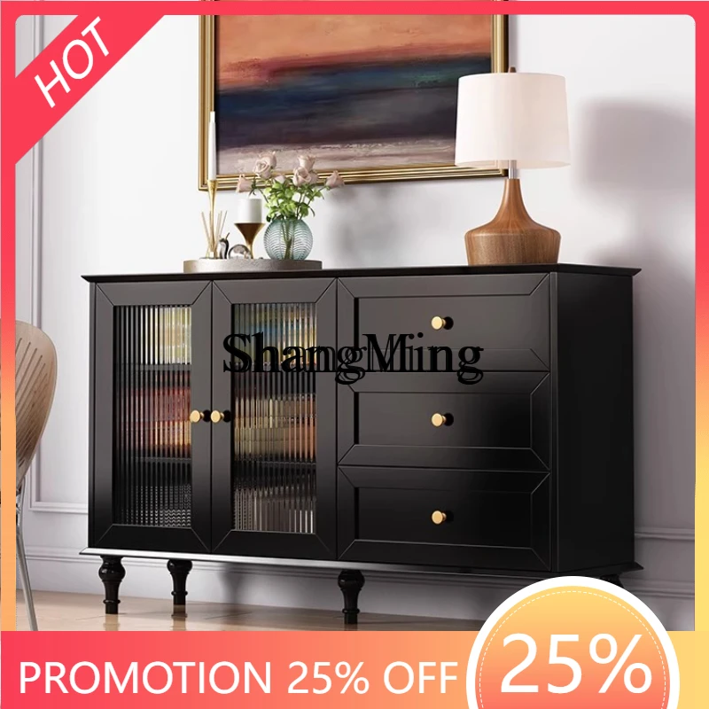 

FG living room locker against the wall integrated wall side cabinet simple modern tea bar cabinet light luxury paint