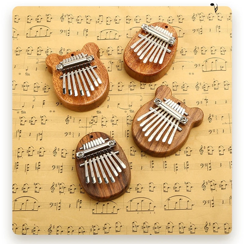 Thumb Piano 8 Key Mini Kalimba Exquisite Finger Piano Portable Marimba Musical Pendant Gift 8 Key Keyboard Musical Instrument