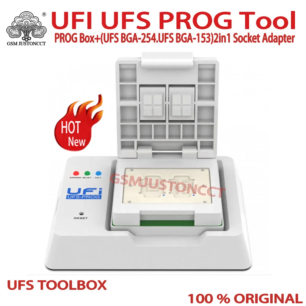 NEW 2023 Original UFi UFS-Prog /UFS ToolBox + UFS 2 in 1 Socket Adapter ( UFS BGA 153,UFS BGA 254 ) for UFI Box Works