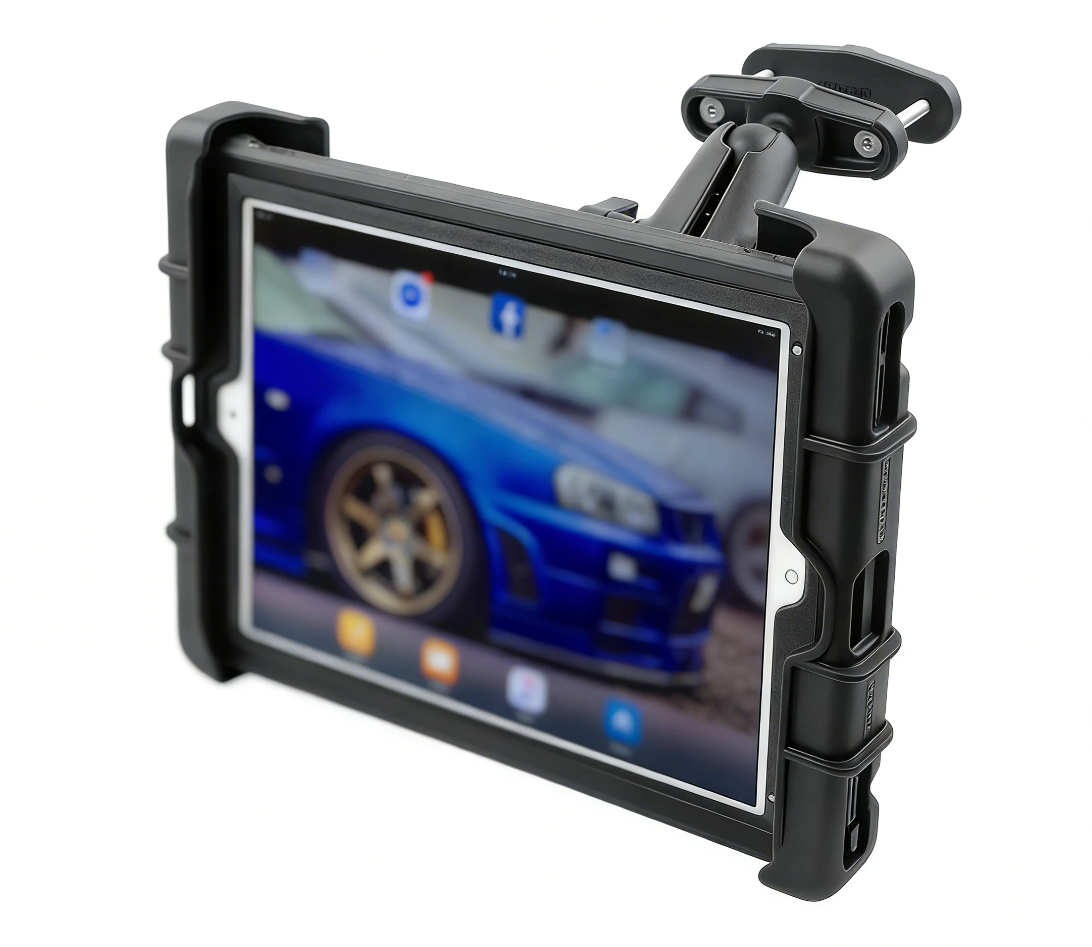 

Tablet Holder for iPad Pro 12.9, Adjustable 11-13 Inch Tablet Clamp, Industrial Warehouse Mount Stand, RAM Ball Compatible Brack