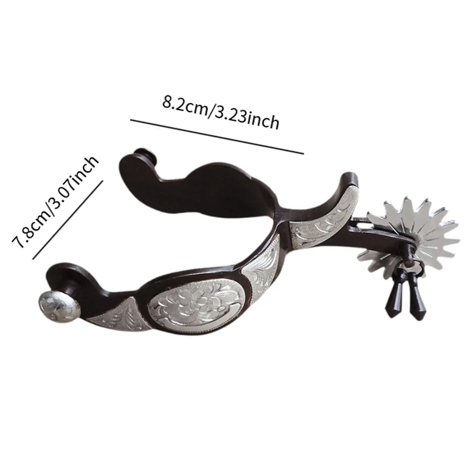 Set di 2 cavalli per equitazione western, stivale intagliato per allenamento equestre