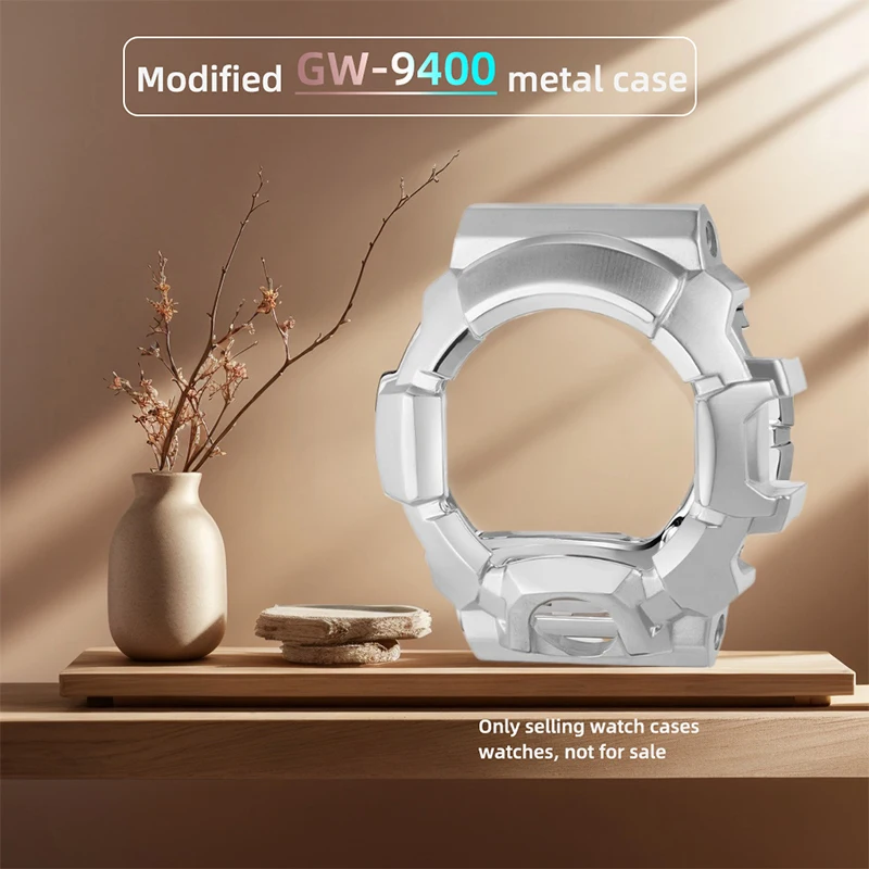 

316L Watch Case Bezel For Casio G-shock GW9400 Master G-Rangeman GW9400 Silver Metal Case Modified GW9400 Accessories with Tools