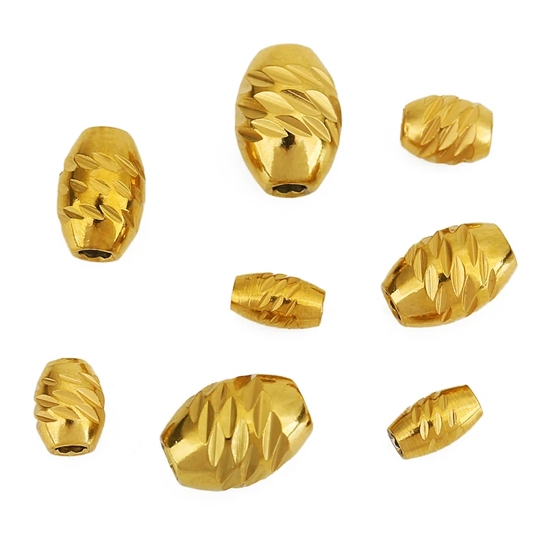 10 قطعة 5 7 8 مللي متر أبدا تتلاشى PVD خرز من الفولاذ المقاوم للصدأ ثقب كبير خزر عازل DIY بها بنفسك صنع المجوهرات سوار قلادة النتائج