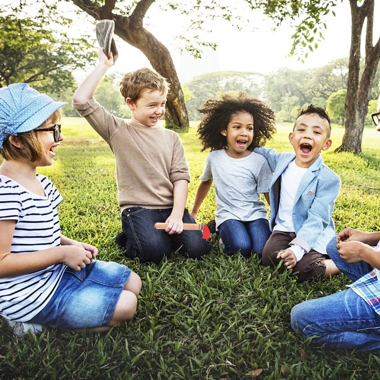 مسدس خشخيشة خشبي ممتاز تعليمي للأطفال، التنسيق بين اليد والعين، لعبة تطوير الدماغ، نوع سحب الخشب، تعليم العلوم #1