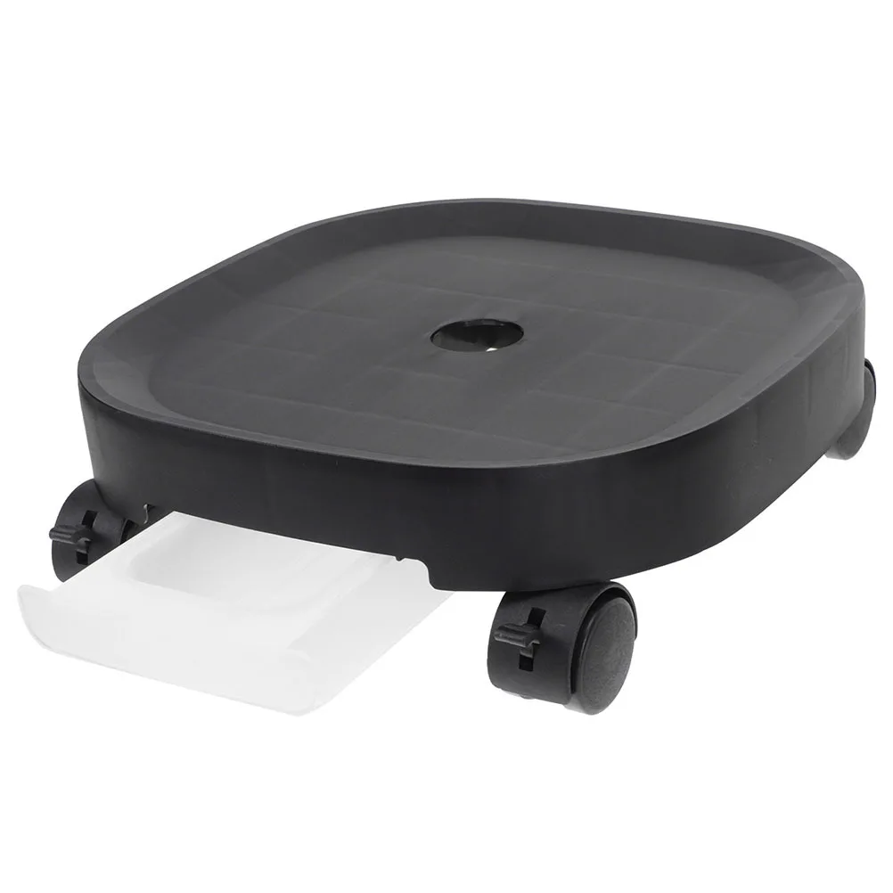

Heavy Duty Rolling Plant Stand 11.79 Inch Wheeled Planter Tray Swivel Wheels Brakes Water Collection Drawer Indoor Outdoor
