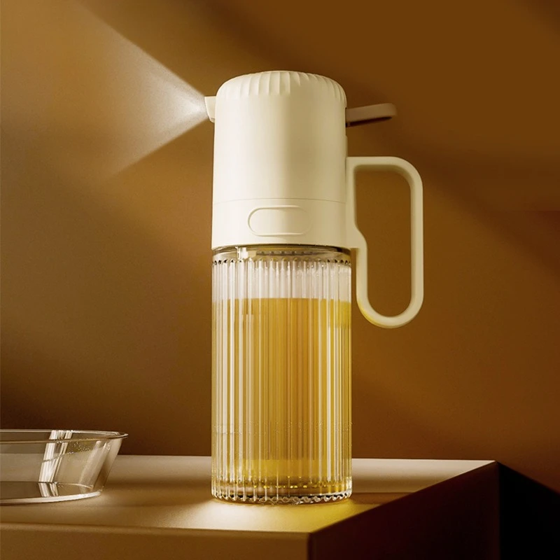 250ml Glass Oil Spray Bottle Press Atomize Air Fryer Oil Sprayer Kitchen Cooking Tools Sauce Vinegar Condiment Bottle