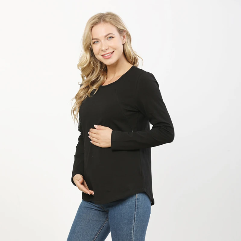 Big Size Long Sleeve Maternity Clothes Breastfeeding Clothes Tops For Pregnant Women Nursing Top Maternity T-shirt Autumn Winter 8 S6ea6bc6064e1486d9b09ca98a0c7eba3O