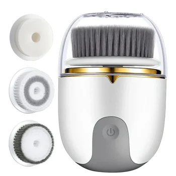 3 in 1 Ultrasonic Facial Cleanser Brush Electric Cleansing Face Brush 360° Rotate…