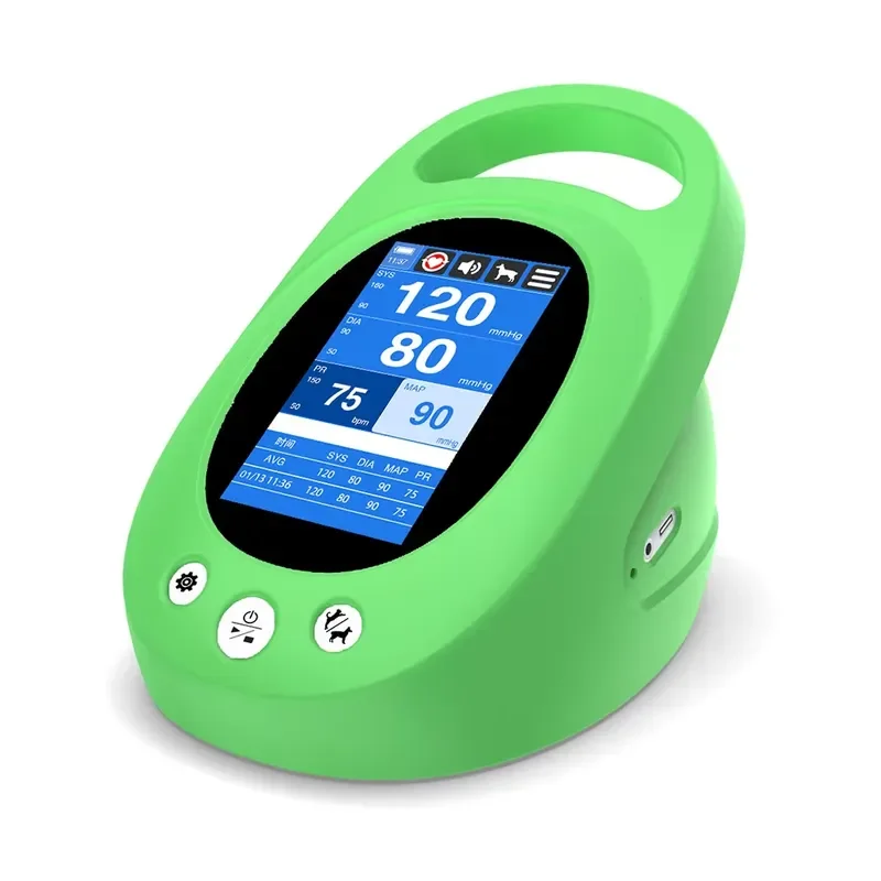 RCW Portable Digital Veterinary Pressure Monitor, Animal BP Machine for Dog Pet, Vet Use Automatic NIBP Heart Rate