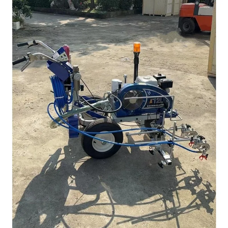 Road Line Hand-Push Road Surface Paint Scribing Cold Spray Marking Machine