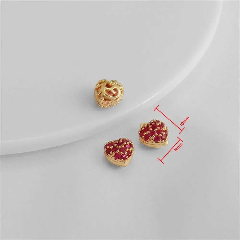 

Подвеска-консервация золотого цвета 14 карат, инкрустированная цирконом, толстая любовь, толстая пятиконечная звезда, милый маленький кулон, ювелирные изделия своими руками, подвеска