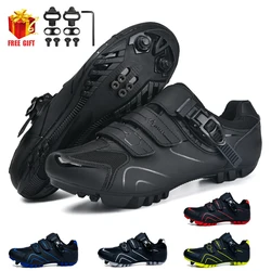 Cycling Sneaker MTB Men Sports Dirt Bike Shoes SPD Pedal Mountain Bicycle Footwear Speed Racing Man Flat Off Road Cycling Shoes