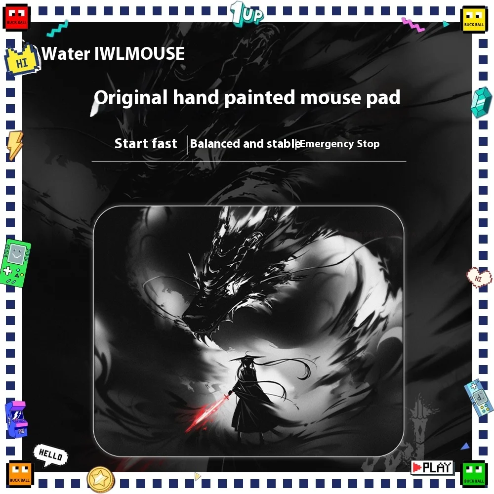 

Wlmouse Sword X Mousepad X-Soft Smooth Gaming Mousepad Original Hand-Painted 4mm Non-Slip Mouse Pad Valorant CSGO APEX FPS Gamer