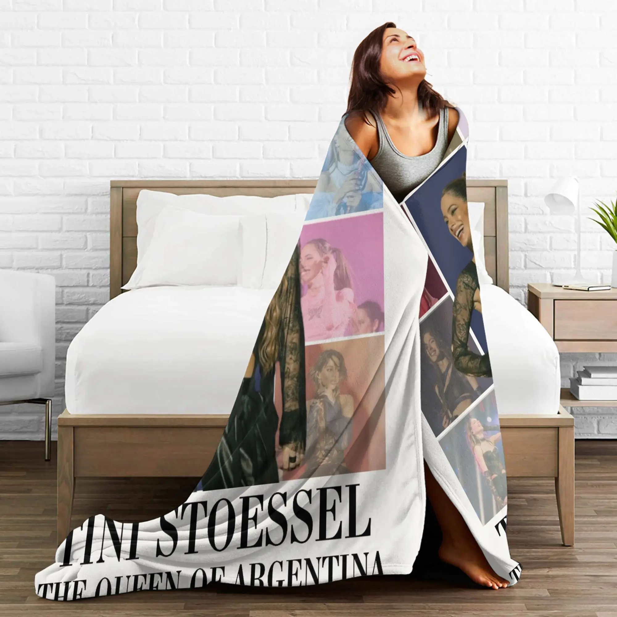 المغني تيني ستوسيل فوديرا ألبوم 2025 بطانية ناعمة دافئة مكتب أفخم رمي بطانية ديكور المنزل الفانيلا المفرش أريكة غطاء سرير #4