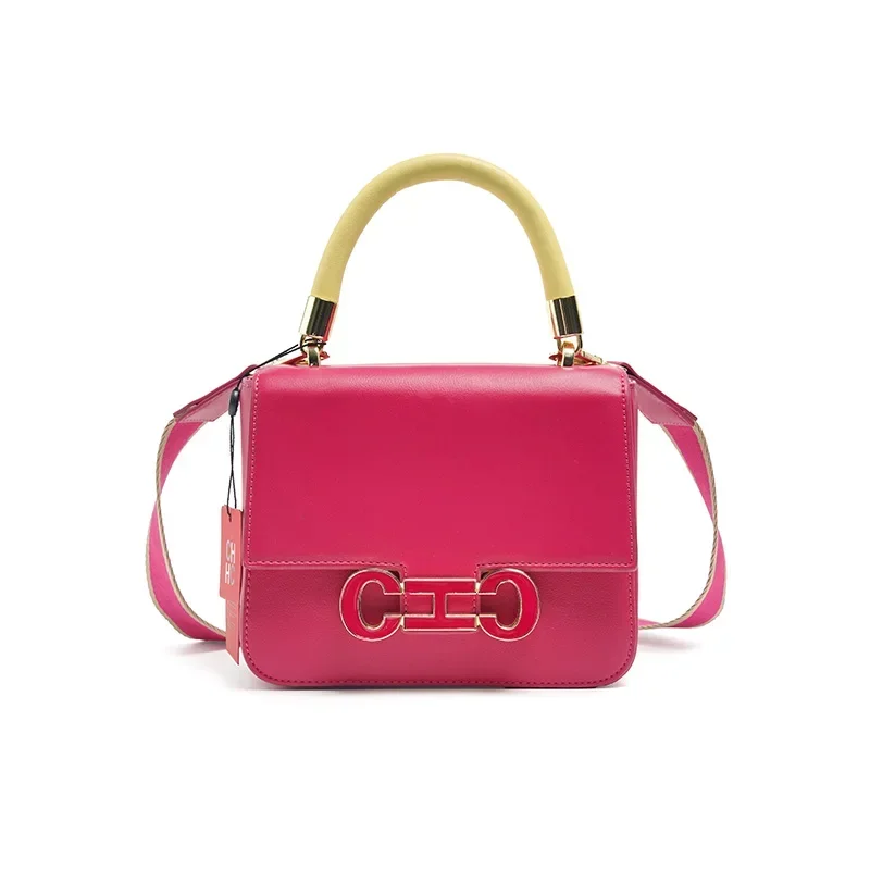 CH Fashion Light Luxury Niche Simple Solid Color Crossbody Bag Elegant Brand Tote Stationery Print Design Women's Bag