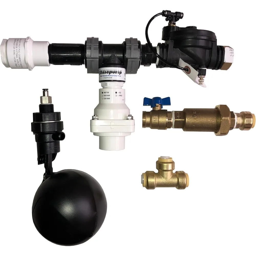 

RB750-EZ Премиум резервный поддонный насос с водяным питанием Надежная резервная система автоматического насоса поддона с сигнализацией высокой водой для подвала наводнения