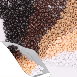 1000PCS Pony Bead Pack Plastic Bead Set for Bracelets Making Kit 9mm Kandi Beads Hair Beads for Braid Beads for Jewelry Making