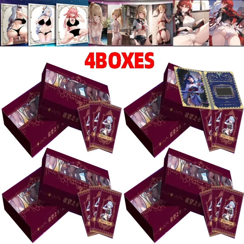 Wholesale 4boxes Goddess Story Collection Cards Anime Games Girl Party Swimsuit Bikini Feast Booster Box Toys Hobbies Gift