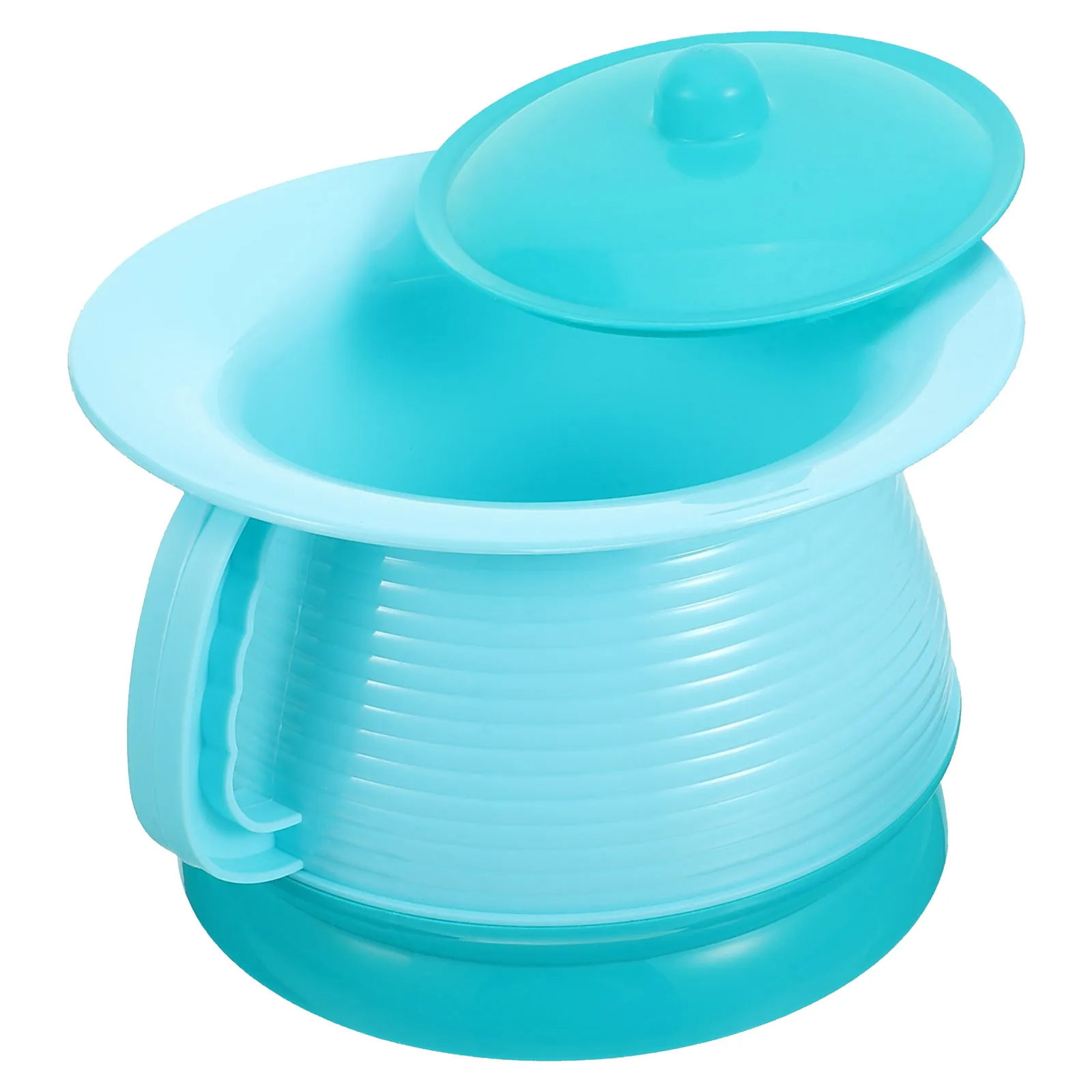 

Children's Toilet Blue Potty with Handle Lightweight Stable Base Kids Urinal Travel Urine Pot for Bedroom Portable