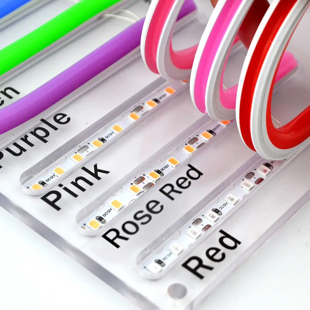 6mm Flexible Bendable DIY Sign Separate Silicone Neon 12 Colors DC12V 2835 120LEDs/m Led Strip Light