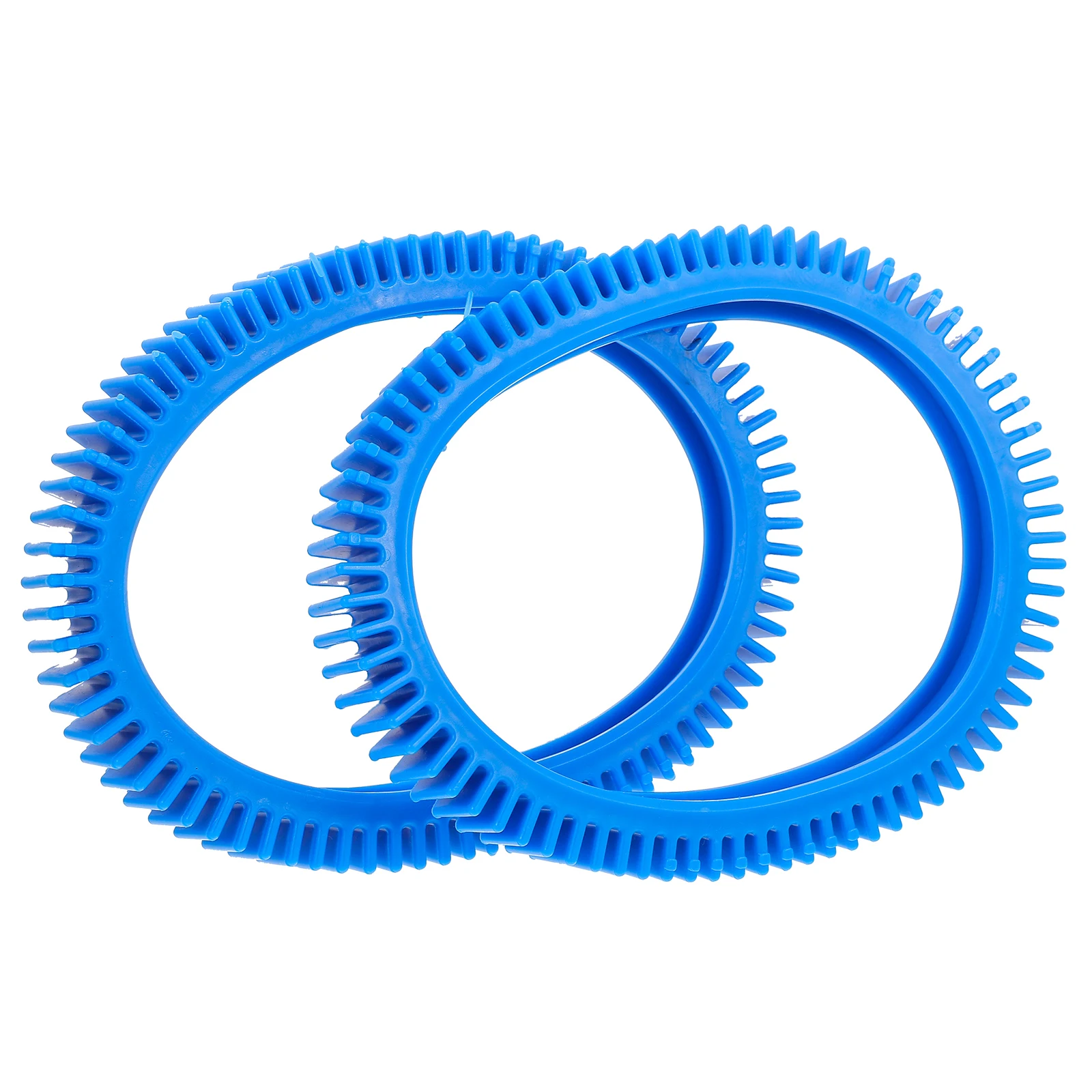 

2pcs Pool Cleaner Parts Blue PVC Tires Belt Accessories Replacement Supplies Durable Wear Resistant Swimming Pool Cleaning Tools