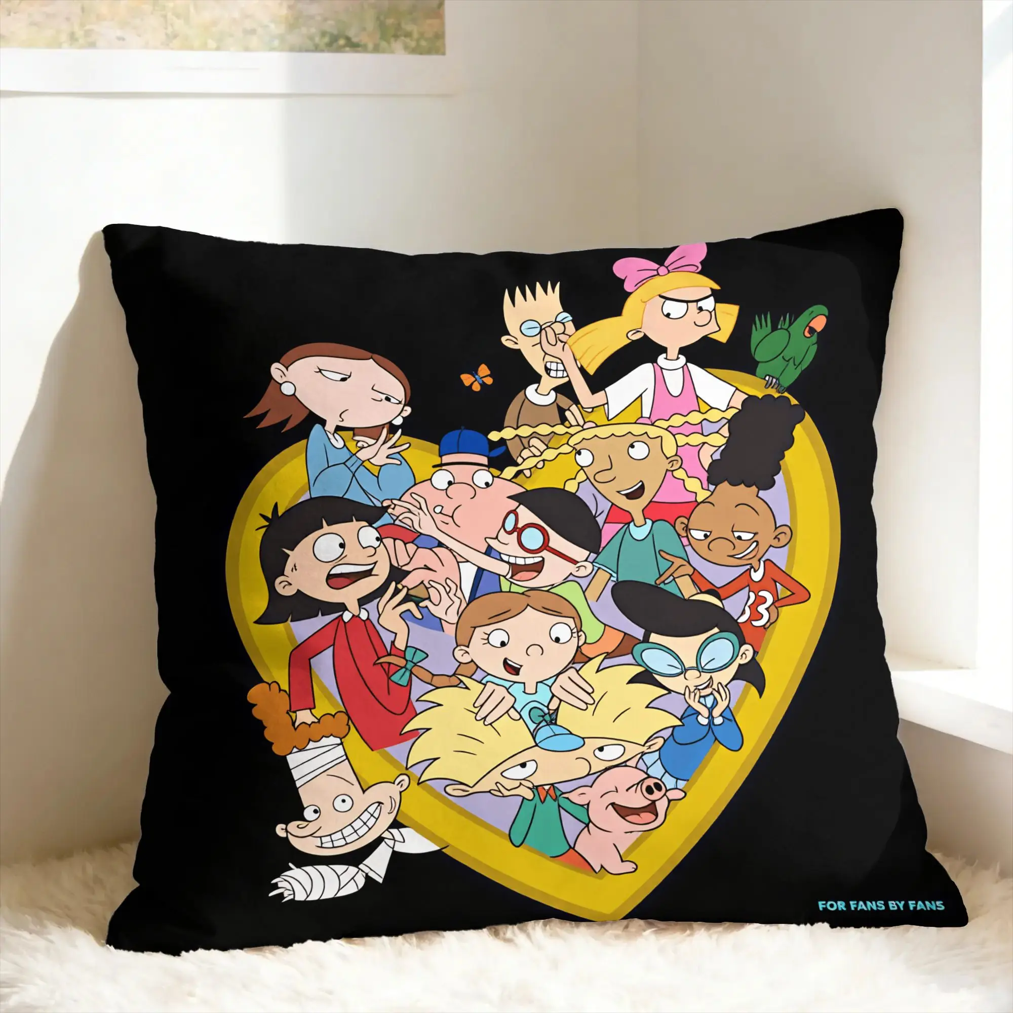 H-Hey ArnoldS Pillow Case  Custom Pillow Cover Novelty Pillowcases For Couch Sofa Bedroom