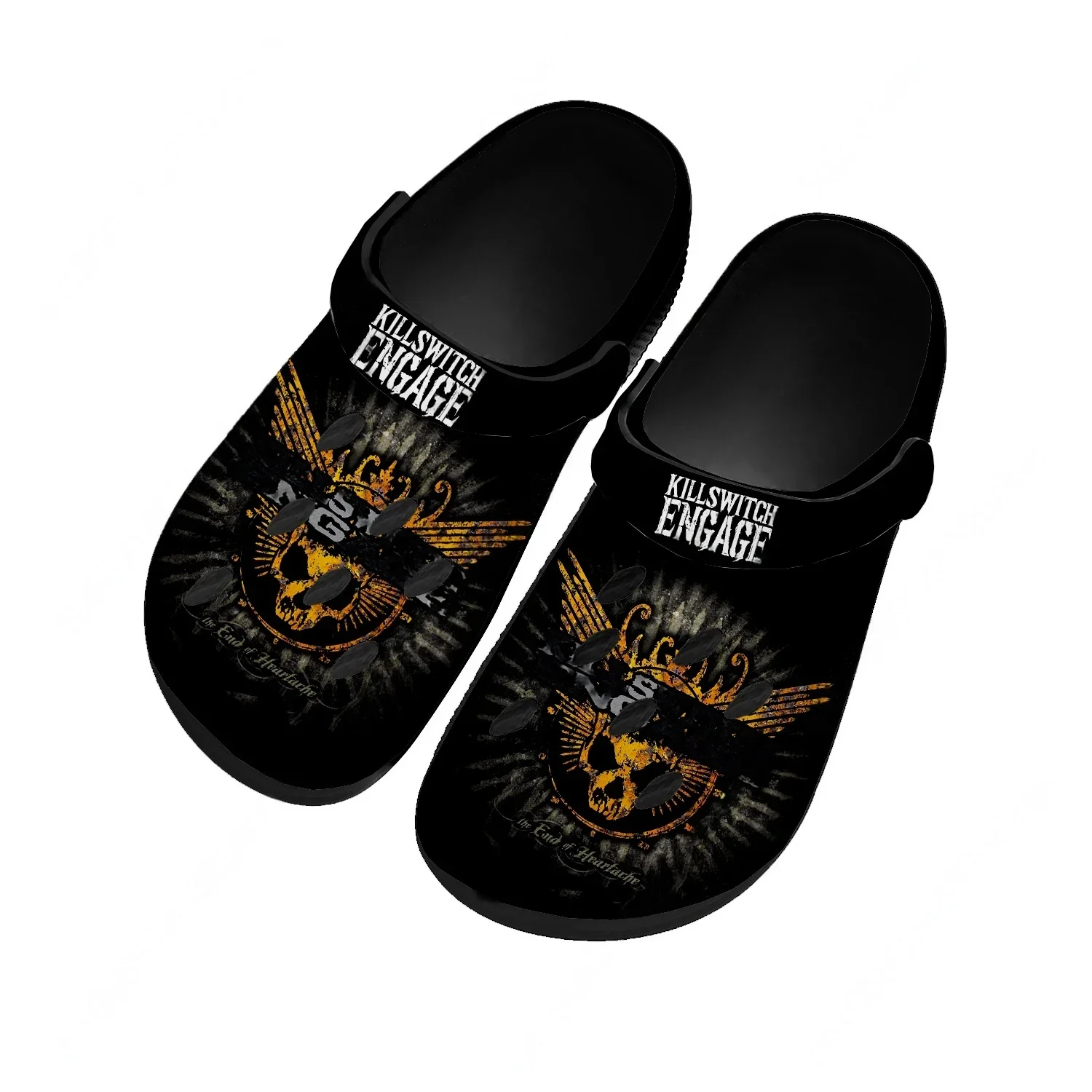 Killswitch Engage Water Shoes Mens Womens Comfortable Fashion Home Garden Clogs Customizd Sandals Beach Breathable Hole Slipper