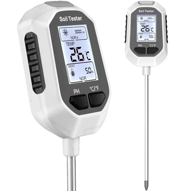 

Hot Sellers.Meter Digital Plant Temperature/Soil Moisture/PH Meter/Sunlight Intensity Backlight LCD Display Soil Test M.NEW